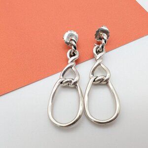 DAVID YURMAN Sterling Silver 2.25 Inch Continuance Triple Drop Dangle Earrings